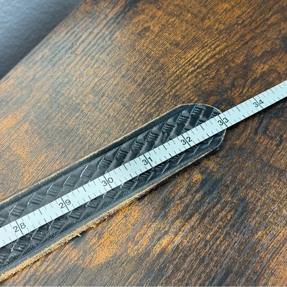 Handmade black genuine